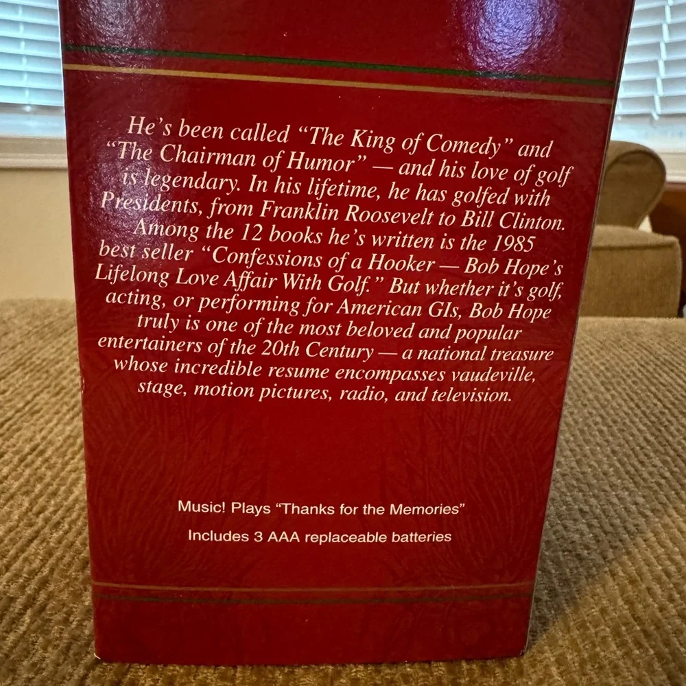 Bob Hope Thanks “fore” the Memories musical ornament